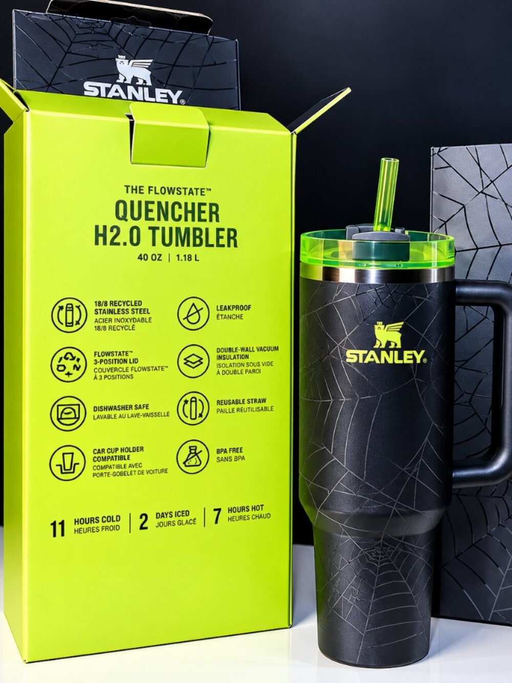 Stanley 40oz Tumbler - Halloween Web Glow - LIMITED EDITION